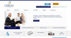 Desktop Screenshot of certax.co.uk